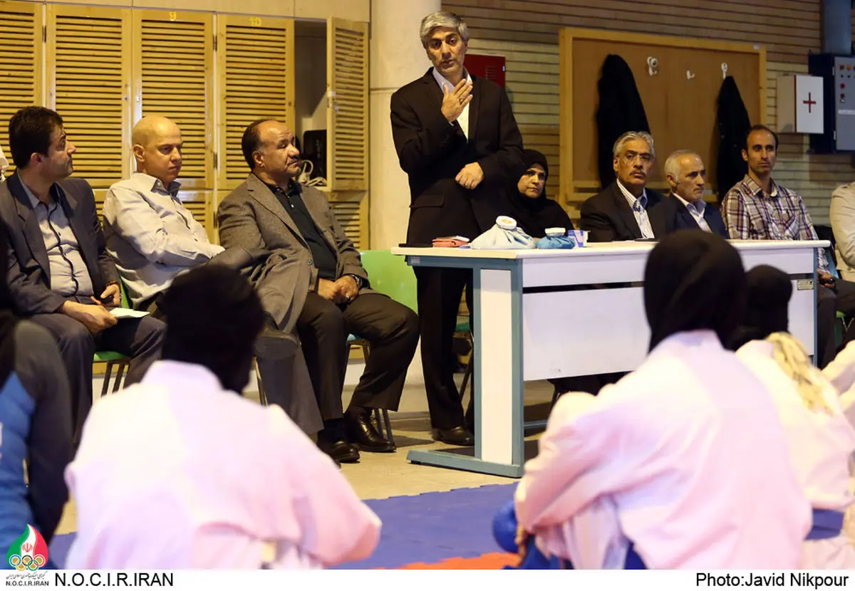 رئیس کمیته ملی المپیک از اردوی تیم ملی کاراته بازدید کرد