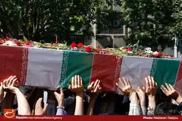 مراسم تشییع پیکر شهید 