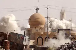 داعش مقام دانیال پیامبر در غرب موصل را منفجر کرد