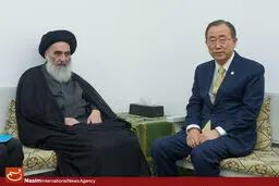 عکس خبری:: دیدار دبیرکل سازمان ملل متحد با آیت‌الله سیستانی
