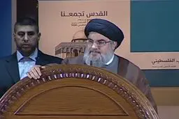 دبیرکل حزب الله: مقاومت فلسطین در غزه پیروز شد