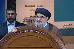 دبیرکل حزب الله: مقاومت فلسطین در غزه پیروز شد