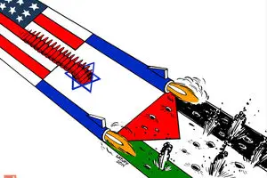 کاریکاتور:: غزه، آمریکا و رژیم صهیونیستی
