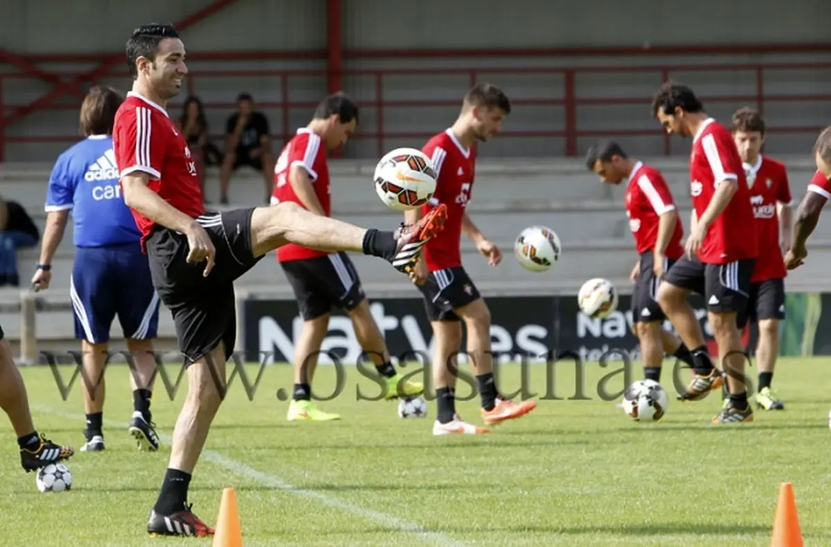 نکونام اولین تمرین خود را با اوساسونا انجام داد