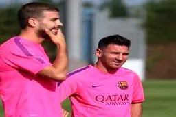 عکس خبری: لیونل مسی به تمرینات بارسلونا بازگشت