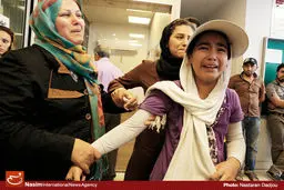 گزارش تصویری:: مجروحان حادثه سقوط هواپیمای مسافربری در شهرک آزادی