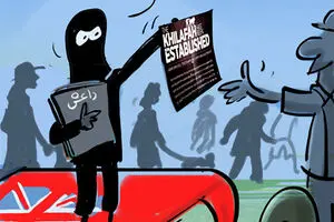 کاریکاتور:: تبلیغ داعش در انگلیس