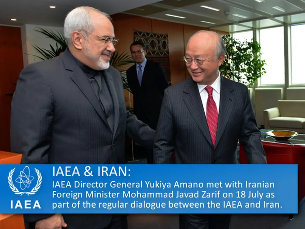 محمد جواد ظریف با "یوکیا آمانو" دیدار و گفتگو کرد