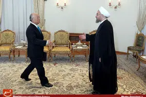 عکس خبری:: دیدار مدیرکل آزانس بین‌المللی انرژی اتمی با رئیس‌جمهور