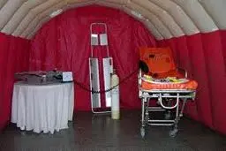 بیمارستان صحرایی در منطقه زلزله زده آبدانان راه اندازی شد