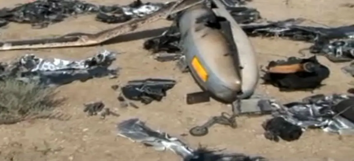 فیلم:: پهپاد ساقط شده رژیم صهیونیستی در ایران