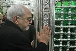 وزیر امور خارجه بارگاه حضرت علی (ع) را زیارت کرد
