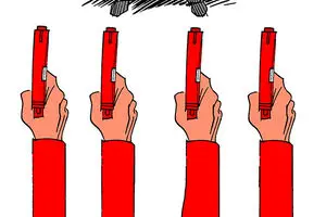 کاریکاتور:: رژیم نژادپرست