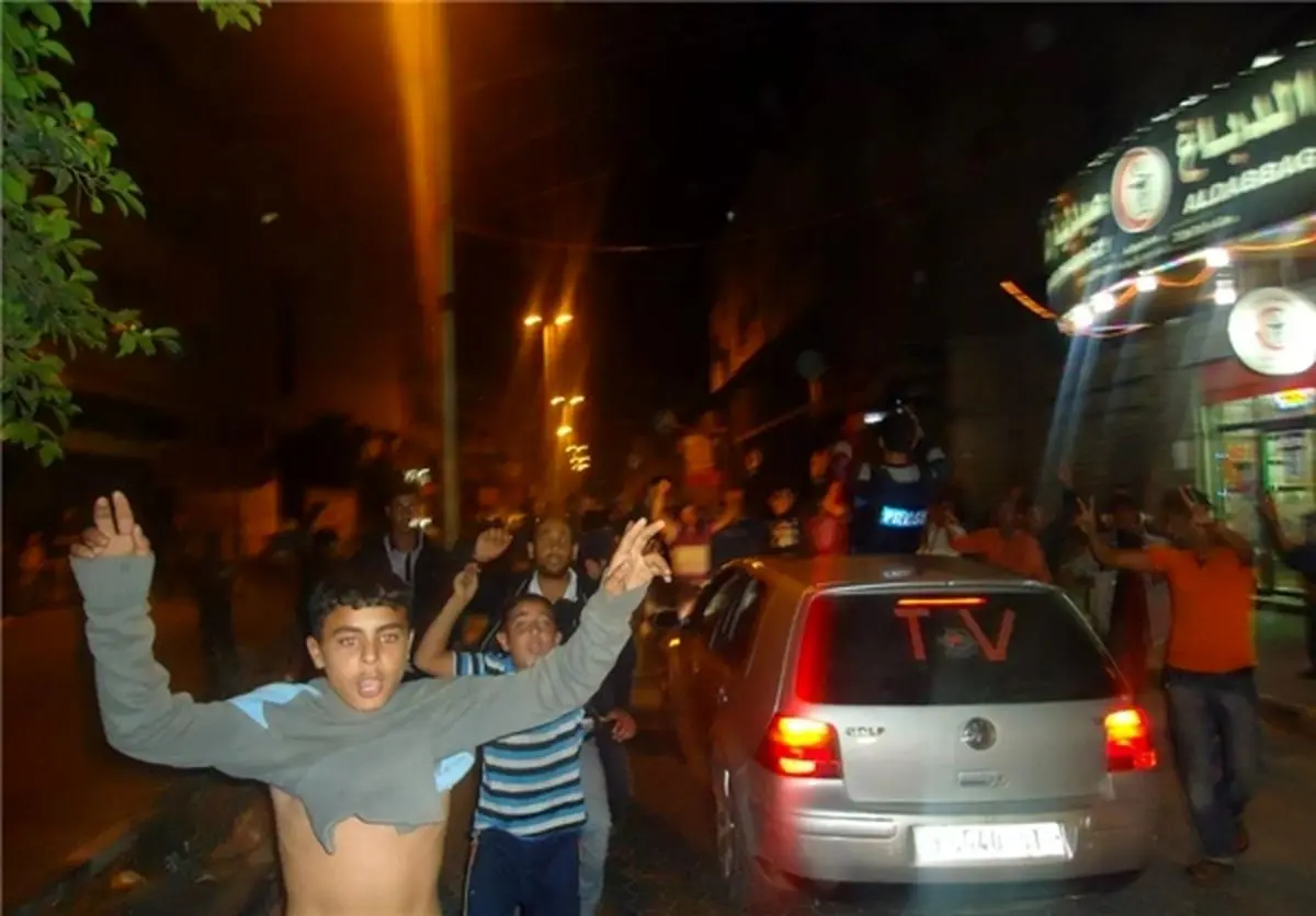 جشن شادی فلسطینی‌ها همچنان ادامه دارد