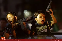 گزارش تصویری:: جشن پیروزی مردم غزه