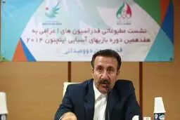  افشین داوری: تعداد مدال‌ها را نمی‌توان در بازی‌های آسیایی پیش‌بینی کرد