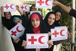 خبرنگاران امدادگر جمعیت هلال احمر ایران به جنبش جهانی حمایت از امدادگران داوطلب پیوستند