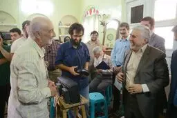 علی دارابی به همراه شهاب مرادی از سریال 