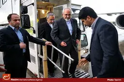ظریف وارد لوکزامبورگ شد