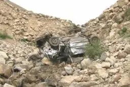 سقوط پراید در جاده خلخال- پونل دو کشته برجای گذاشت