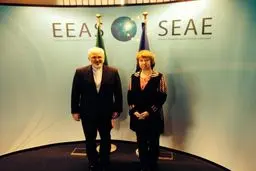 ظریف با اشتون در بروکسل دیدار کرد