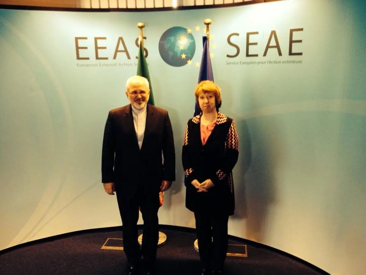 ظریف با اشتون در بروکسل دیدار کرد