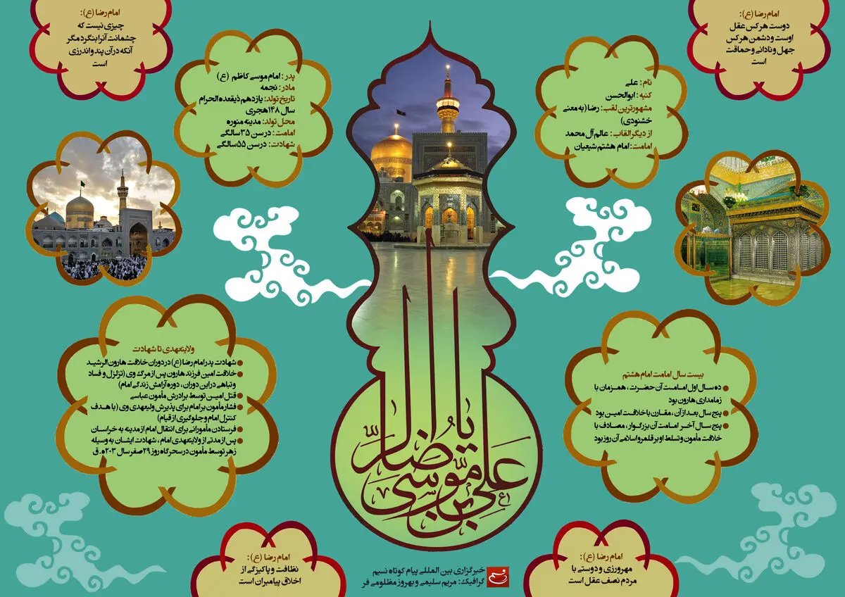 گرافیک:: علی بن موسی الرضا(ع)