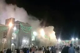 آتش‌سوزی در بخش موتورخانه مهمانسرای حرم رضوی مهار شد