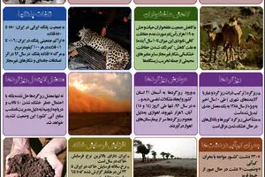 گرافیک اطلاع‌رسان:: هفت بحران زیست محیطی ایران