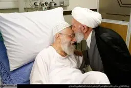 آیت‌الله ناصری دولت‌آبادی از رهبر معظم انقلاب عیادت کرد