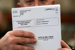 همه‌پرسی استقلال اسکاتلند از انگلیس از دقایقی قبل آغاز شد