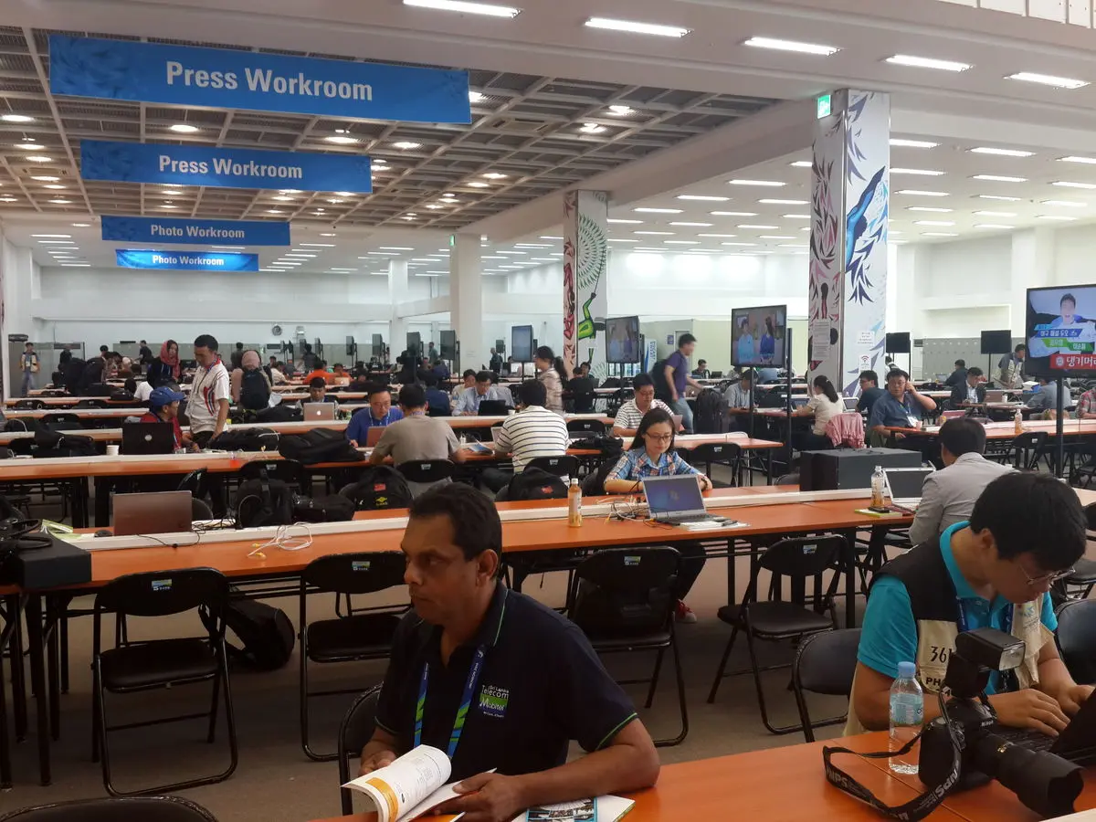 عکس خبری: سالن خبرنگاران بازی‌های آسیای اینچئون