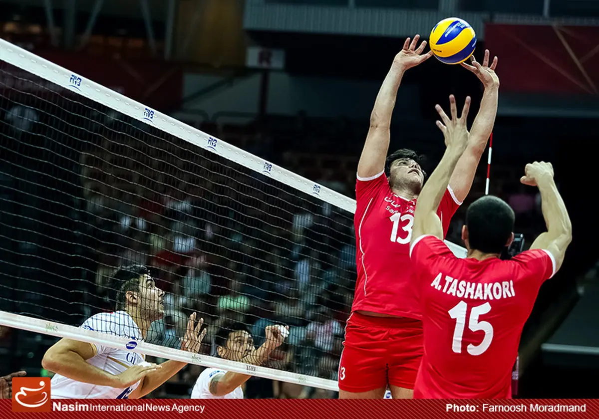 گزارش تصویری:: دیدار تیم‌های والیبال ایران و فرانسه