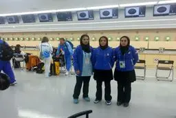 سه بانوی تیرانداز ایرانی به کار خود در بخش تپانچه ۱۰ متر بادی بازی‌های آسیایی پایان دادند