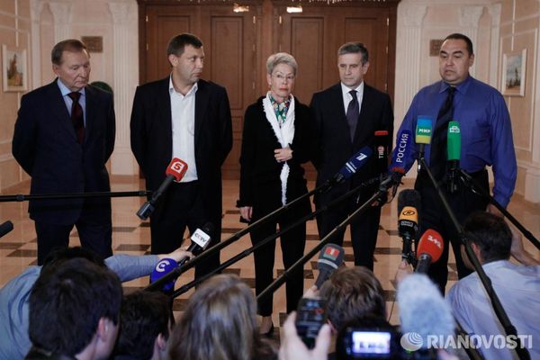 کی‌یف و مخالفان اوکراینی در بلاروس توافق امضا کردند