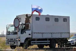 سومین کاروان امدادی روسیه وارد اوکراین شد