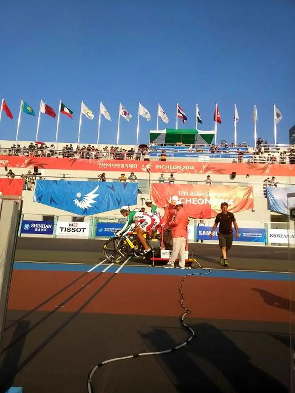 تیم دوچرخه‌‌سواری چهار نفره ایران برای برنز رقابت می‌کند