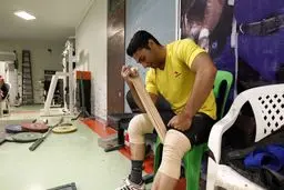 مجید عسکری در حرکت دو ضرب دسته ۵۶ کیلوگرم ششم شد