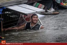 گزارش تصویری:: وقوع طوفان و جاری شدن سیل در فیلیپین