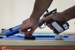 عکس خبری:: حضور نمایندگان ایران در مسابقات تیراندازی تپانچه بادی بازی‌های آسیایی اینچئون