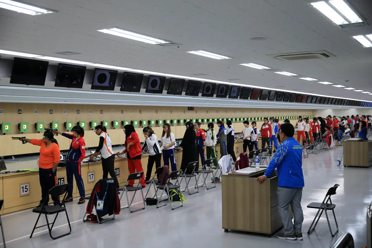 تیم ایران در تفنگ خفیف درازکش ۵۰ متر تیراندازی بانوان هشتم شد