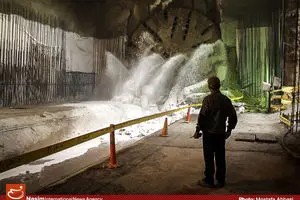 عکس خبری:: پایان حفاری فاز اول خط۲ قطار شهری مشهد