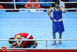 گزارش تصویری:: حضور نماینده ایران در رقابت‌های بوکس بازی‌های آسیایی اینچئون