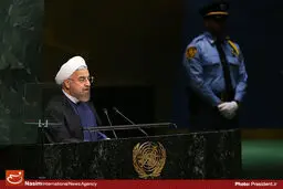 گزارش تصویری:: سخنرانی رئیس‌جمهور در مجمع عمومی سازمان ملل