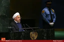گزارش تصویری:: سخنرانی رئیس‌جمهور در مجمع عمومی سازمان ملل