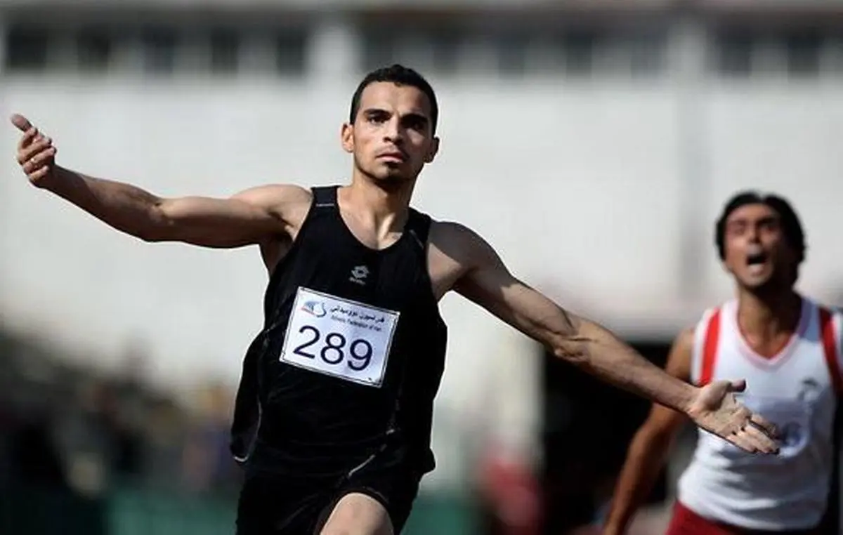 رضا قاسمی در دوی ۱۰۰ متر به نیمه‌نهایی صعود کرد