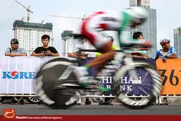 گزارش تصویری:: کسب مدال برنز مسابقات دوچرخه‌سواری تایم تریل توسط حسین عسگری