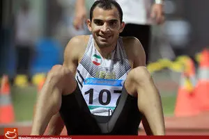 رضا قاسمی در فینال ۱۰۰ متر پنجم شد
