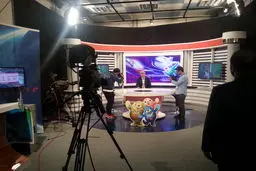 کیومرث  هاشمی از مرکز رسانه‌ای و استودیوی صدا و سیمای ایران در اینچئون بازدید کرد