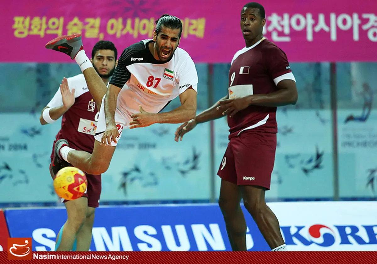 گزارش تصویری:: دیدار تیم‌های هندبال ایران و قطر